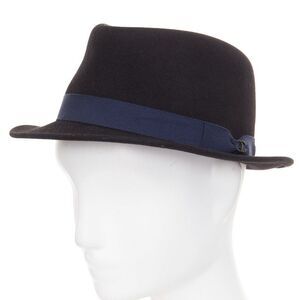 Chanel Rabbit Felt Navy Ribbon Fedora